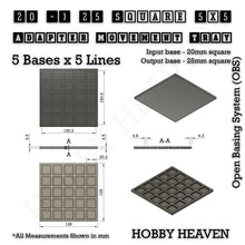 Load image into Gallery viewer, Square and Rectangle Movement Trays Adapters for Tabletop Games - ModelBricks

