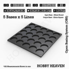 Load image into Gallery viewer, Round to Square Movement Trays Adapters for Tabletop Games - ModelBricks
