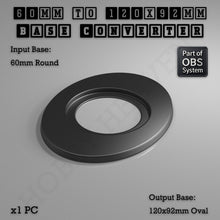 Load image into Gallery viewer, Round To Oval Bases Size Converters 3d Print Full Range - ModelBricks
