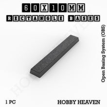 Load image into Gallery viewer, Rectangle Bases Range Sizes - 20x15mm to 75x25mm Small Sizes 3d Print Full Range Tabletop Games - ModelBricks
