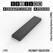 Load image into Gallery viewer, Rectangle Bases Range Sizes - 20x15mm to 75x25mm Small Sizes 3d Print Full Range Tabletop Games - ModelBricks
