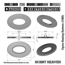 Load image into Gallery viewer, Oval To Oval Bases Size Converters 3d Print Full Range - ModelBricks
