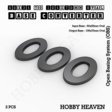 Load image into Gallery viewer, Oval To Oval Bases Size Converters 3d Print Full Range - ModelBricks
