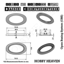 Load image into Gallery viewer, Oval To Oval Bases Size Converters 3d Print Full Range - ModelBricks
