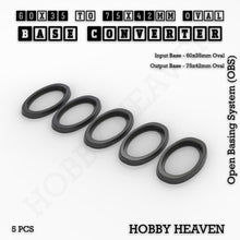 Load image into Gallery viewer, Oval To Oval Bases Size Converters 3d Print Full Range - ModelBricks
