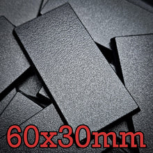 Load image into Gallery viewer, 60x30mm Rectangle Bases for Tabletop Games | Premium Wargaming Cavalry Bases - ModelBricks
