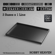 Load image into Gallery viewer, Rectangle Movement Trays | Cavalry &amp; Monsters | 50×25-100×60mm | OBS System - ModelBricks
