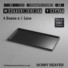 Load image into Gallery viewer, Rectangle Movement Trays | Cavalry &amp; Monsters | 50×25-100×60mm | OBS System - ModelBricks
