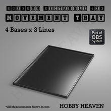 Load image into Gallery viewer, Rectangle Movement Trays | Cavalry &amp; Monsters | 50×25-100×60mm | OBS System - ModelBricks
