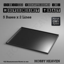 Load image into Gallery viewer, Rectangle Movement Trays | Cavalry &amp; Monsters | 50×25-100×60mm | OBS System - ModelBricks
