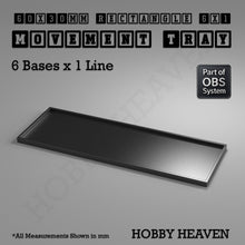 Load image into Gallery viewer, Rectangle Movement Trays | Cavalry &amp; Monsters | 50×25-100×60mm | OBS System - ModelBricks

