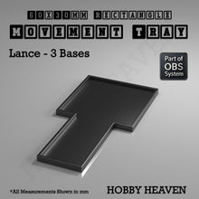 Load image into Gallery viewer, Rectangle Movement Trays | Cavalry &amp; Monsters | 50×25-100×60mm | OBS System - ModelBricks
