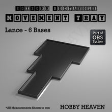 Load image into Gallery viewer, Rectangle Movement Trays | Cavalry &amp; Monsters | 50×25-100×60mm | OBS System - ModelBricks
