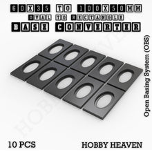 Load image into Gallery viewer, Wargaming Oval to Rectangle Base Converters – Tabletop Games | 3D Printed Tabletop Accessories - ModelBricks
