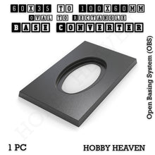 Load image into Gallery viewer, Wargaming Oval to Rectangle Base Converters – Tabletop Games | 3D Printed Tabletop Accessories - ModelBricks
