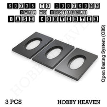 Load image into Gallery viewer, Wargaming Oval to Rectangle Base Converters – Tabletop Games | 3D Printed Tabletop Accessories - ModelBricks
