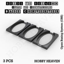 Load image into Gallery viewer, Wargaming Oval to Rectangle Base Converters – Tabletop Games | 3D Printed Tabletop Accessories - ModelBricks

