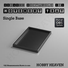 Load image into Gallery viewer, Rectangle Movement Trays | Cavalry &amp; Monsters | 50×25-100×60mm | OBS System - ModelBricks
