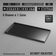Load image into Gallery viewer, Rectangle Movement Trays | Cavalry &amp; Monsters | 50×25-100×60mm | OBS System - ModelBricks
