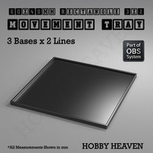 Load image into Gallery viewer, Rectangle Movement Trays | Cavalry &amp; Monsters | 50×25-100×60mm | OBS System - ModelBricks
