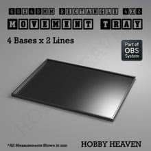 Load image into Gallery viewer, Rectangle Movement Trays | Cavalry &amp; Monsters | 50×25-100×60mm | OBS System - ModelBricks
