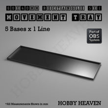 Load image into Gallery viewer, Rectangle Movement Trays | Cavalry &amp; Monsters | 50×25-100×60mm | OBS System - ModelBricks
