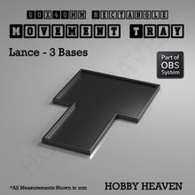 Load image into Gallery viewer, Rectangle Movement Trays | Cavalry &amp; Monsters | 50×25-100×60mm | OBS System - ModelBricks
