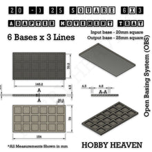 Load image into Gallery viewer, Square and Rectangle Movement Trays Adapters for Tabletop Games - ModelBricks
