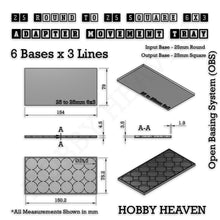 Load image into Gallery viewer, Round to Square Movement Trays Adapters for Tabletop Games - ModelBricks
