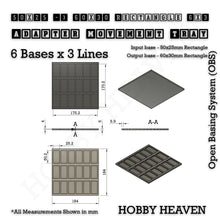 Load image into Gallery viewer, Square and Rectangle Movement Trays Adapters for Tabletop Games - ModelBricks
