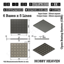 Load image into Gallery viewer, Square and Rectangle Movement Trays Adapters for Tabletop Games - ModelBricks
