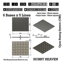 Load image into Gallery viewer, Square and Rectangle Movement Trays Adapters for Tabletop Games - ModelBricks
