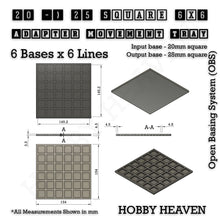 Load image into Gallery viewer, Square and Rectangle Movement Trays Adapters for Tabletop Games - ModelBricks
