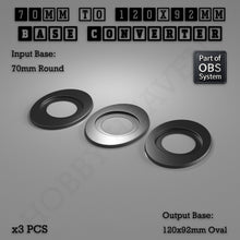 Load image into Gallery viewer, Round To Oval Bases Size Converters 3d Print Full Range - ModelBricks
