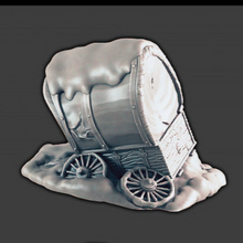 Load image into Gallery viewer, Snowy Broken Wagon - ModelBricks
