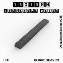 Load image into Gallery viewer, Rectangle Bases Range Sizes - 20x15mm to 75x25mm Small Sizes 3d Print Full Range Tabletop Games - ModelBricks
