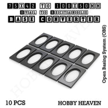 Load image into Gallery viewer, Wargaming Oval to Rectangle Base Converters – Tabletop Games | 3D Printed Tabletop Accessories - ModelBricks
