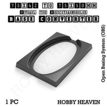 Load image into Gallery viewer, Wargaming Oval to Rectangle Base Converters – Tabletop Games | 3D Printed Tabletop Accessories - ModelBricks
