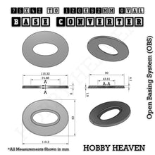 Load image into Gallery viewer, Oval To Oval Bases Size Converters 3d Print Full Range - ModelBricks
