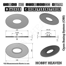 Load image into Gallery viewer, Oval To Oval Bases Size Converters 3d Print Full Range - ModelBricks
