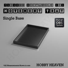 Load image into Gallery viewer, Rectangle Movement Trays | Cavalry &amp; Monsters | 50×25-100×60mm | OBS System - ModelBricks
