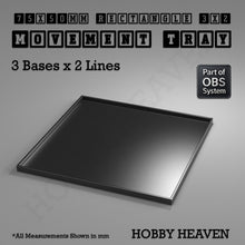 Load image into Gallery viewer, Rectangle Movement Trays | Cavalry &amp; Monsters | 50×25-100×60mm | OBS System - ModelBricks
