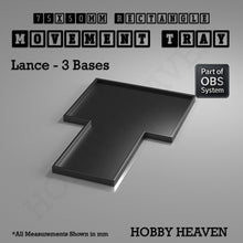Load image into Gallery viewer, Rectangle Movement Trays | Cavalry &amp; Monsters | 50×25-100×60mm | OBS System - ModelBricks
