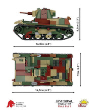 Load image into Gallery viewer, 7TP Light Tank brick model - COBI 2661 - 669 bricks
