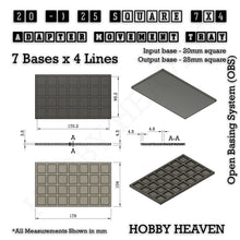 Load image into Gallery viewer, Square and Rectangle Movement Trays Adapters for Tabletop Games - ModelBricks
