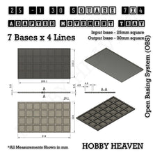 Load image into Gallery viewer, Square and Rectangle Movement Trays Adapters for Tabletop Games - ModelBricks
