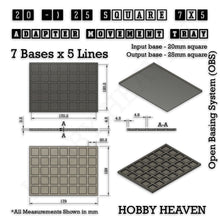 Load image into Gallery viewer, Square and Rectangle Movement Trays Adapters for Tabletop Games - ModelBricks
