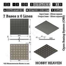 Load image into Gallery viewer, Square and Rectangle Movement Trays Adapters for Tabletop Games - ModelBricks
