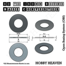 Load image into Gallery viewer, Round Bases Size Converters Round to Round 3d Print Full Range - ModelBricks
