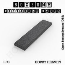 Load image into Gallery viewer, Rectangle Bases Range Sizes - 75x30mm to 125x40mm Medium Sizes 3d Print Full Range Tabletop Games - ModelBricks
